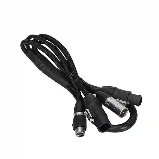 Heat pipe 1m DMX & Power Hybrid Cable With IP Seetronic True1 And XLR Connectors